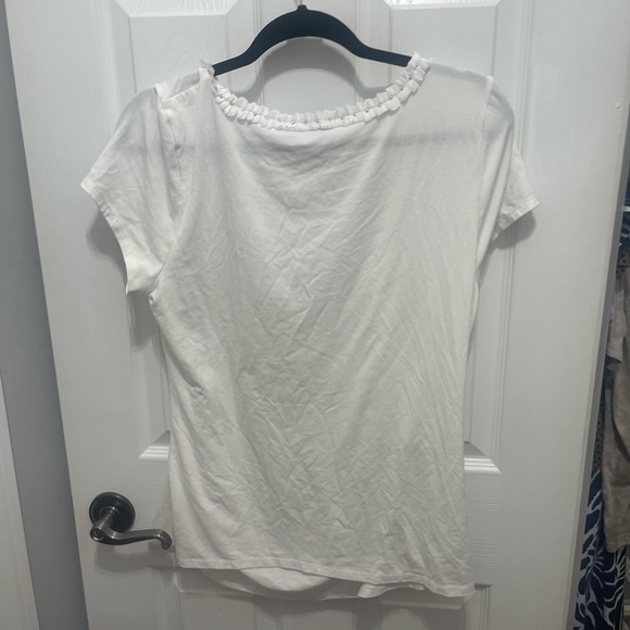 White House Black Market White Short Sleeve Top - Picture 6 of 14